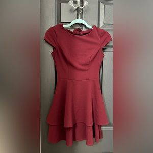 Beautiful burgundy mini dress